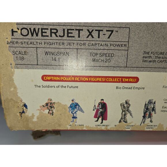 Captain Power Powerjet XT-7 4 Action Figures Weapon 3 VHS Tape Lot 1987 Complete - Picture 14 of 16